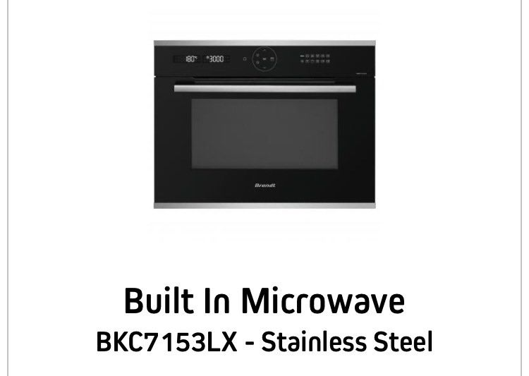 Brandt Built in Microwave cum Grill, TV & Home Appliances, Kitchen