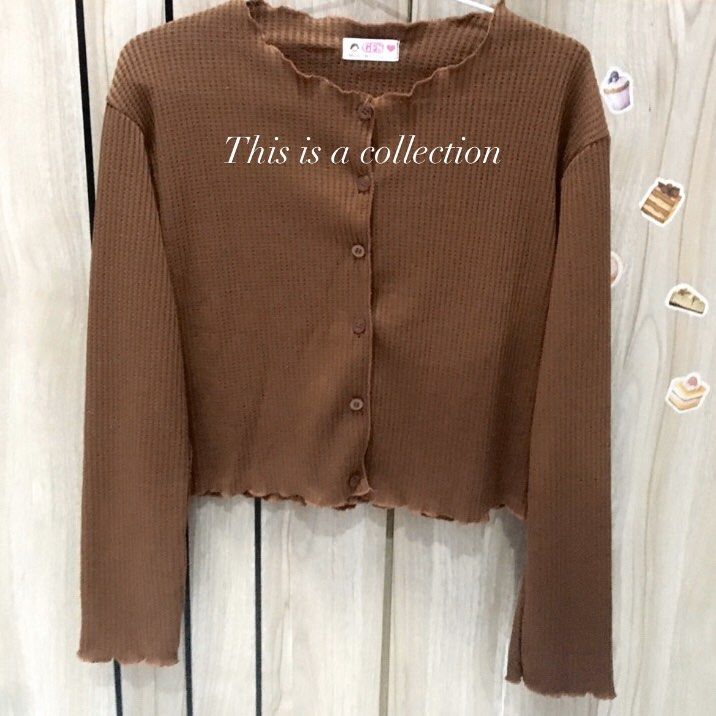 Crop Top Shopee Cardigan XS-2XL ZEL KNITTED BLAZER CROP TOP