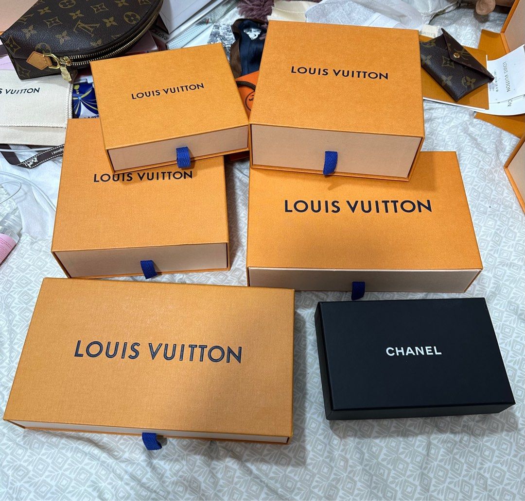 LV authentic gift box and bag, Luxury, Bags & Wallets on Carousell