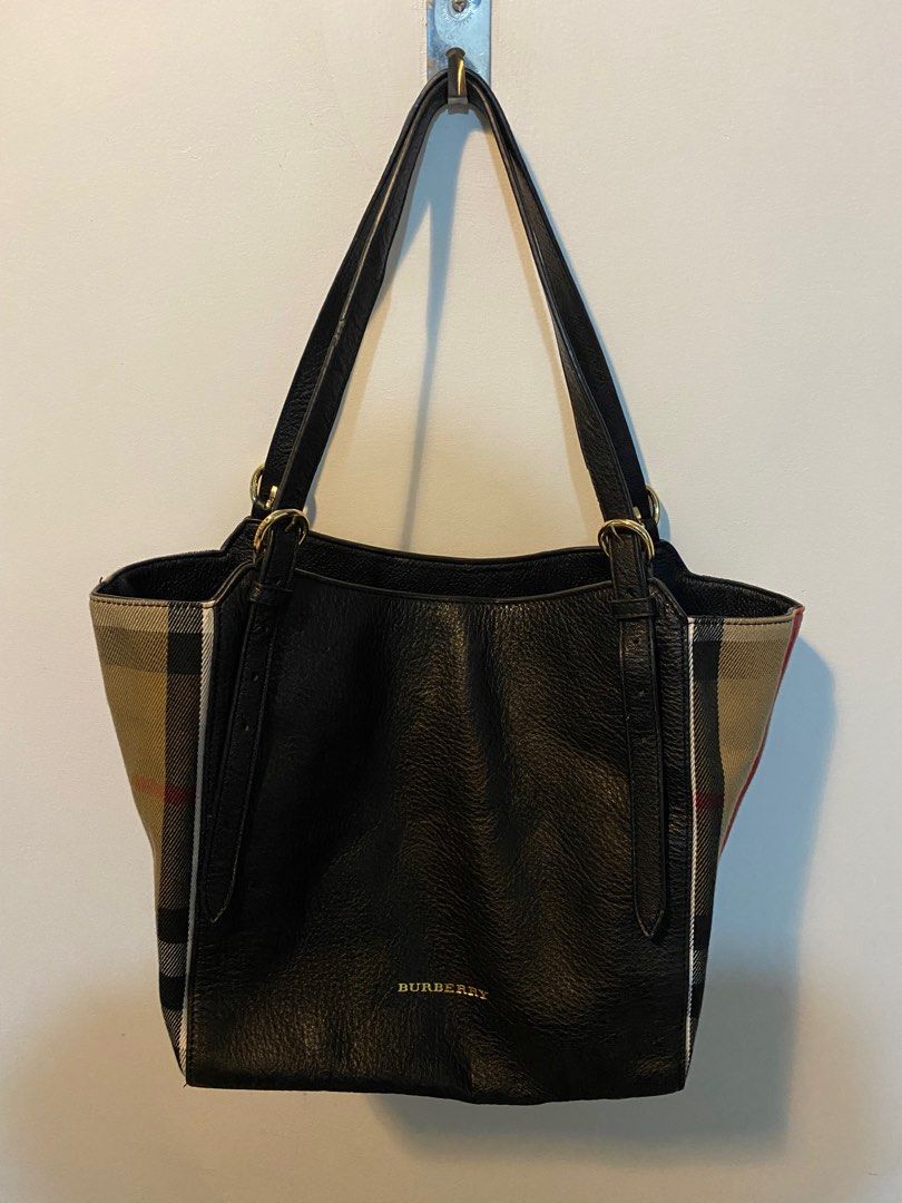 Burberry canterbury discount tote black