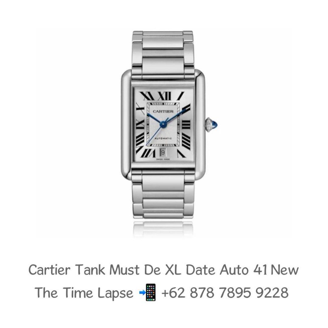 Cartier Tank Must De ‘XL’ Date with Bracelet Automatic 41 - New in Box ...