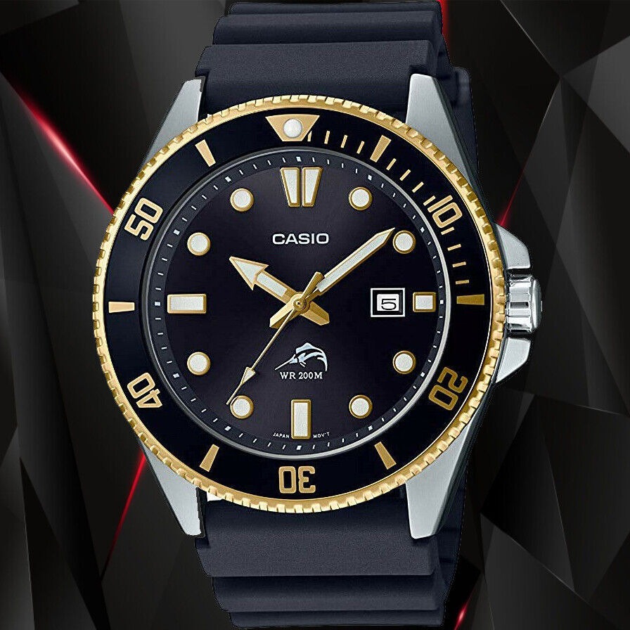 Casio Duro Marlin MDV-106G-1AVCF Watch (Gold), Men's Fashion, Watches ...