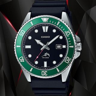 Casio Duro Marlin MDV 106B 1A3VCF Watch Green Starbucks Kermit Men s Fashion Watches Accessories Watches on Carousell