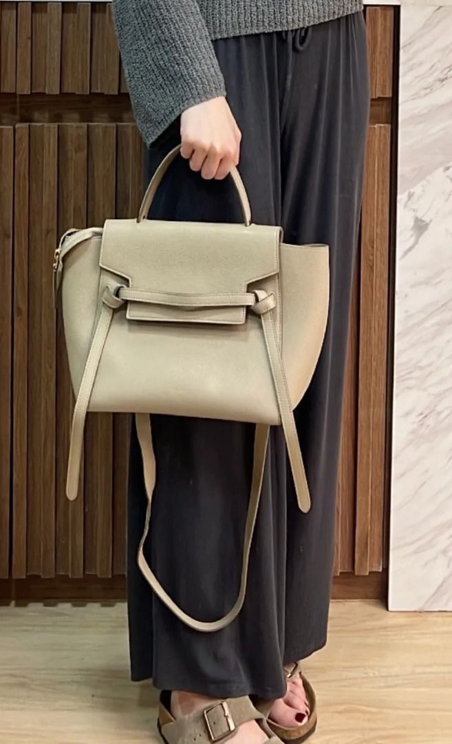 Celine Nano Belt Bag In Beige, Luxury, Bags & Wallets On Carousell