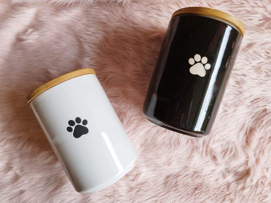Ceramic Dog Food Keeper Containers, Furniture & Home Living