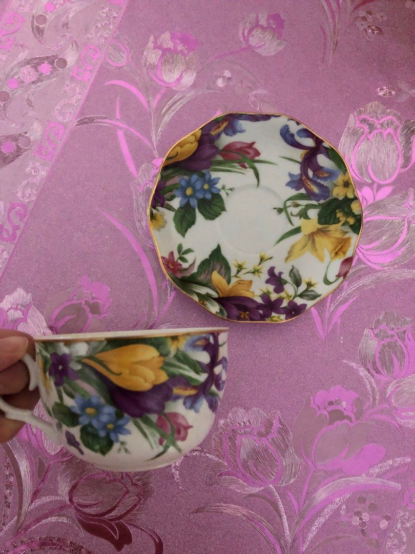 Ceramic Tea Cup Set x 2, Furniture & Home Living, Kitchenware