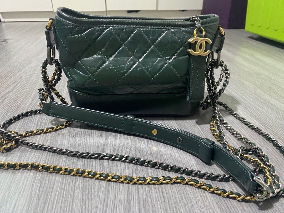 Chanel Gabrielle Small Forest Green, Luxury, Bags & Wallets on