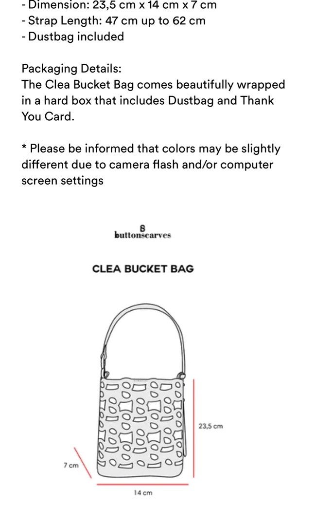 Clea Bucket Bag Buttonscarves