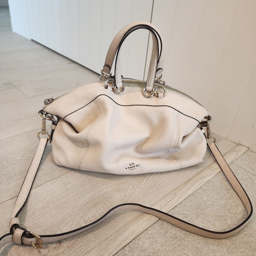 Coach Kelsey Shoulder Crossbody Sling Bag Medium White Luxury
