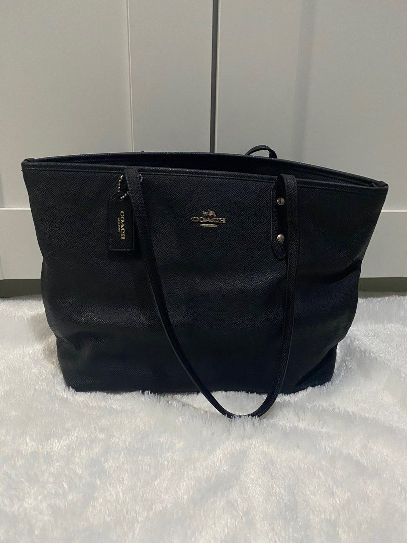 Coach crossgrain on sale large street tote