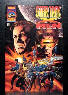 COMICS: Marvel: Star Trek/X-Men #1 (1996), 1st Spock vs Wolverine battle/1st X-Men & the Federation Starfleet (Captain Kirk's team) meeting