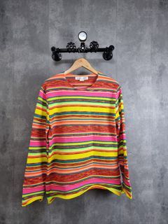 Comme Des Garcons Multicolor Stripes Longsleeves