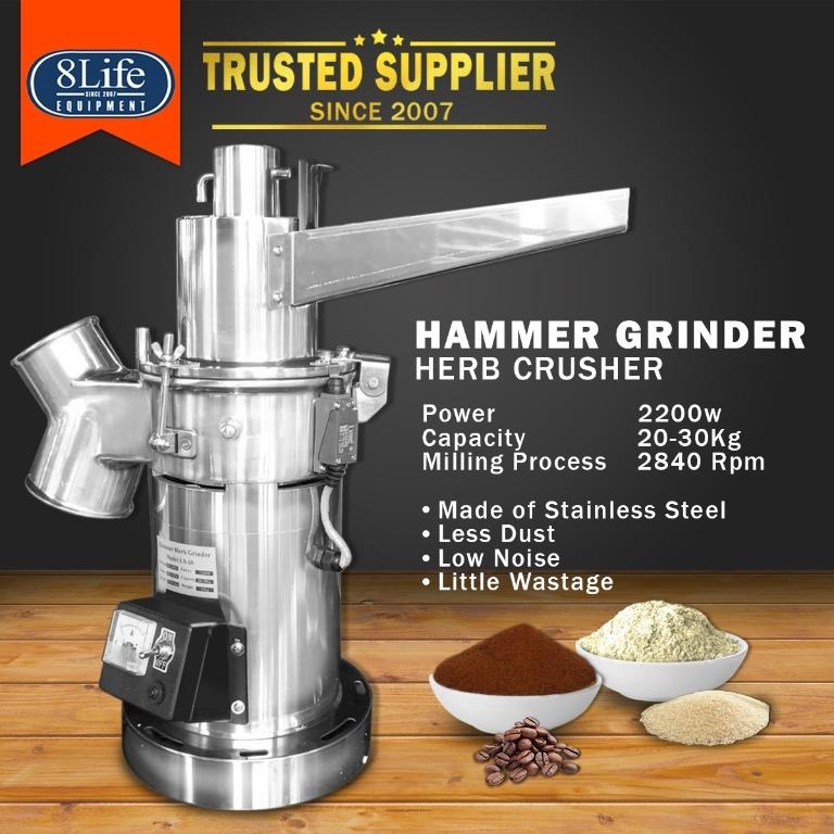 Continuous Hammer Grinder usable on Herbs, Spices, and even Sugar