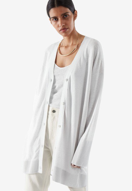 COS Oversized Linen Cardigan XS S Women s Fashion Coats
