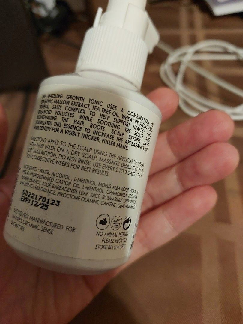 Dazzling Growth Tonic (Natures Organic Sense), Beauty & Personal Care