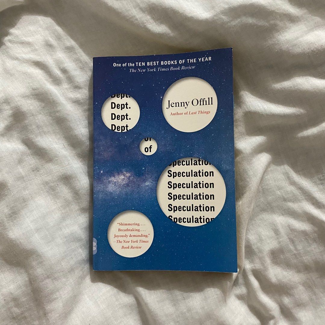 Dept. of Speculation by Jenny Offill on Carousell