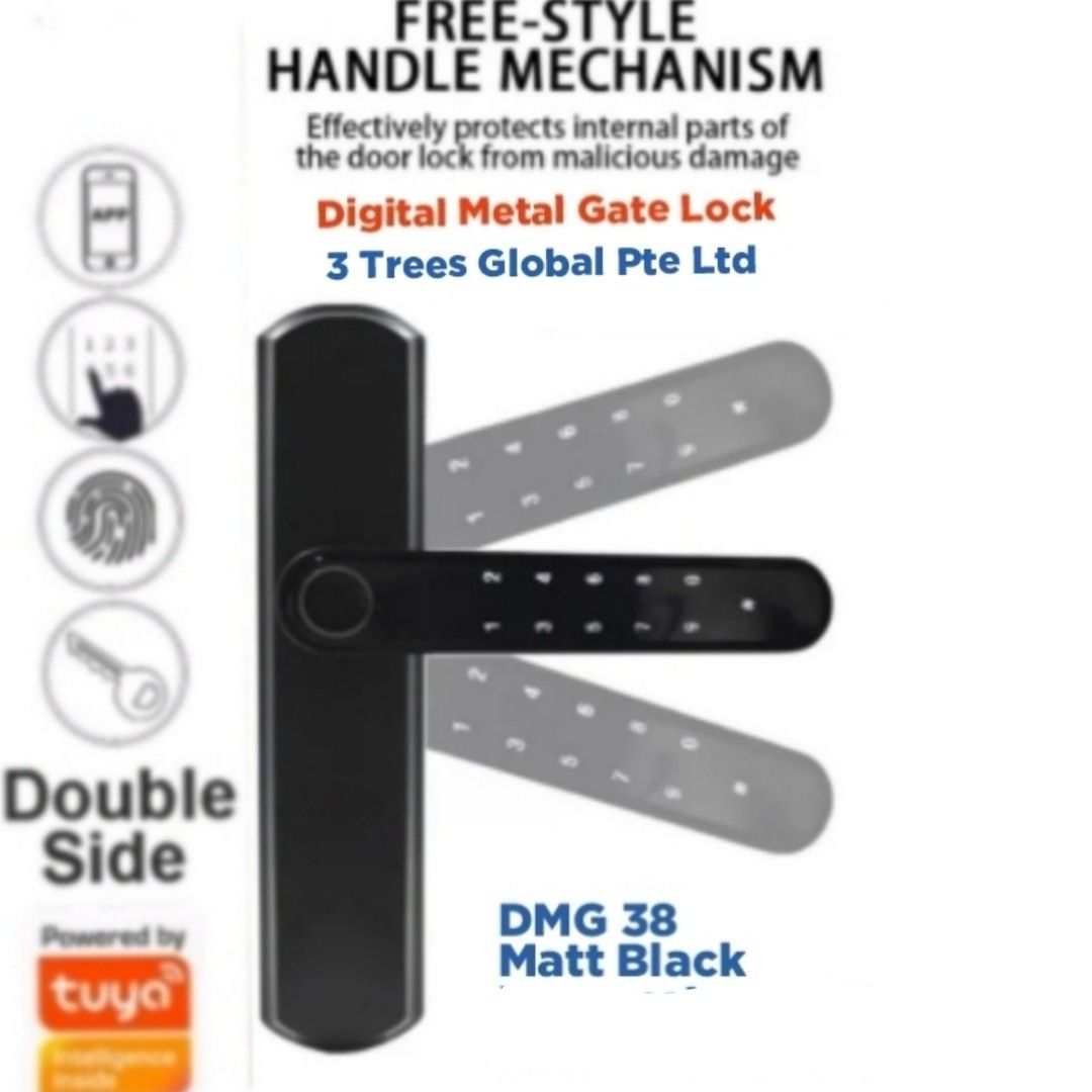 GATE + MAIN DOOR HDB BTO BUNDLE DOUBLESIDED DIGITAL, Furniture & Home