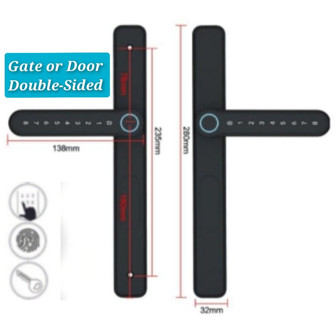 GATE + MAIN DOOR HDB BTO BUNDLE DOUBLESIDED DIGITAL, Furniture & Home
