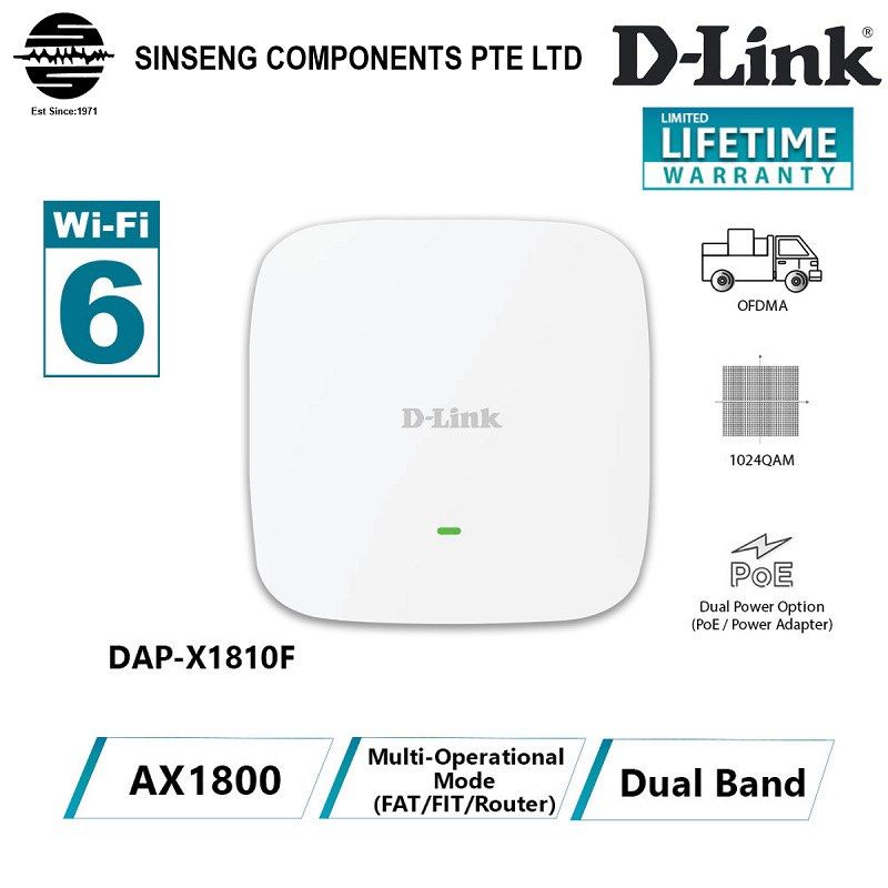 DAP-2680 Wireless AC1750 Wave 2 Dual-Band PoE Access Point