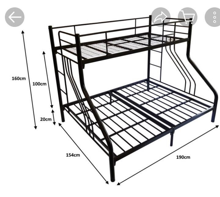 Double decker bed., Furniture & Home Living, Furniture, Bed Frames