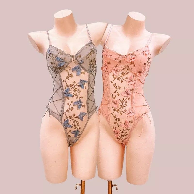 Embroidered Bodysuit - BUNNY, Women's Fashion, New Undergarments