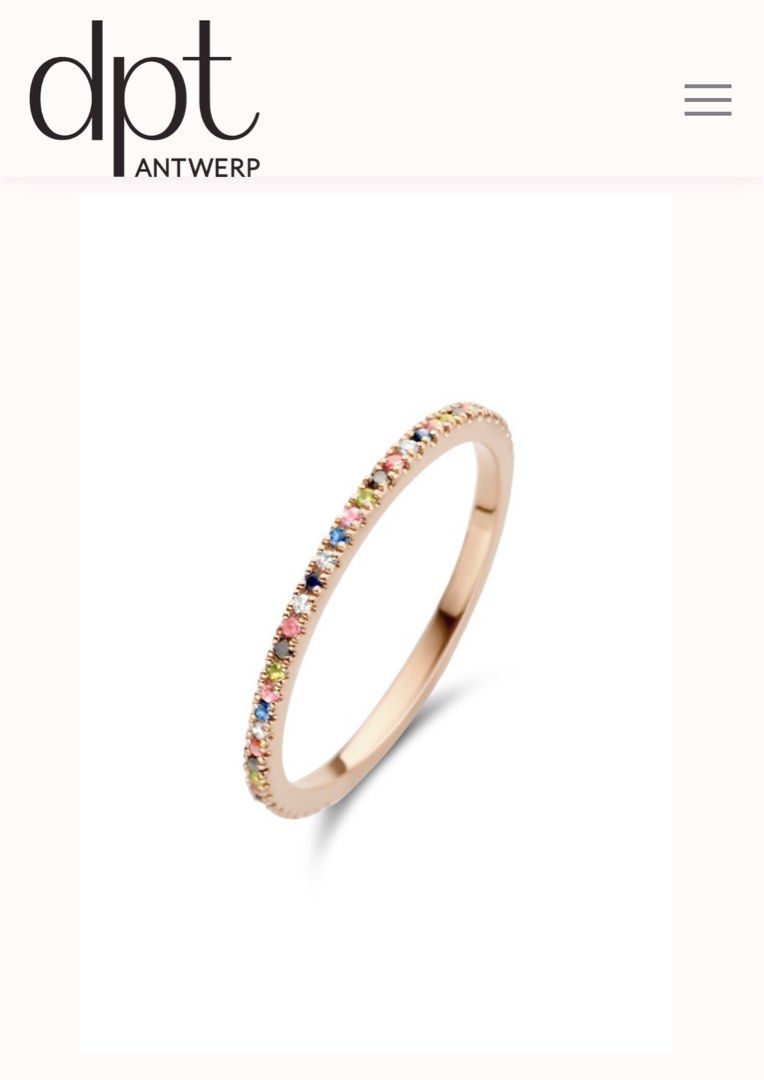 Rainbow sales ring gold