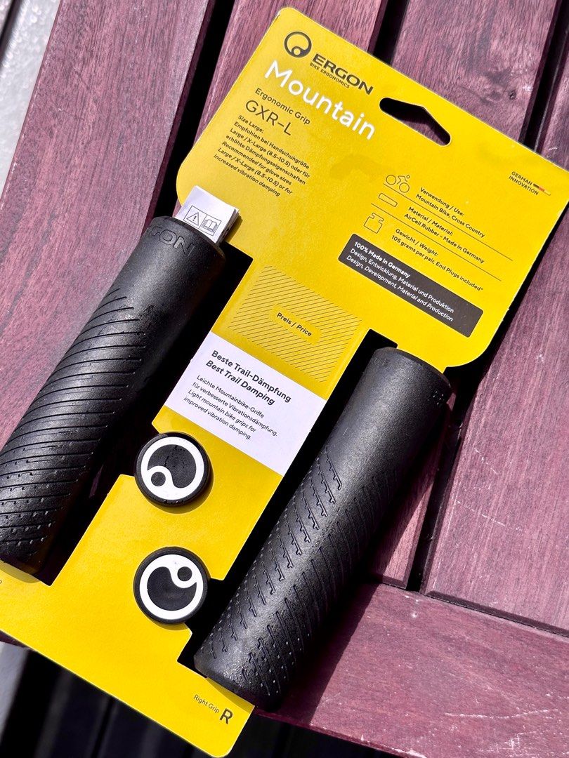 Ergon grips GXR (Large, black), Sports Equipment, Bicycles & Parts