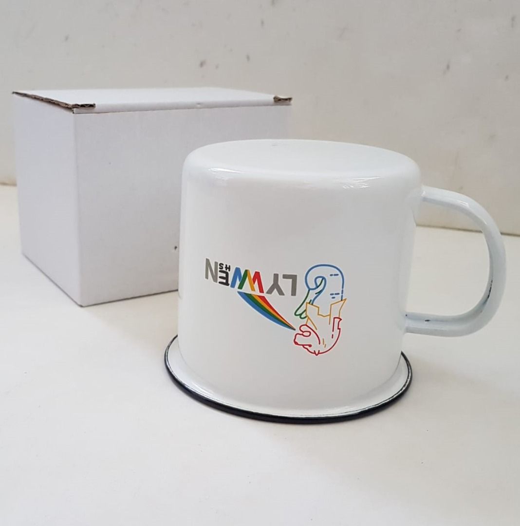 Exclusive Mug by Google, Active Lifestyle, Google Tin Cup, Google Tin Can with Handle, Curio