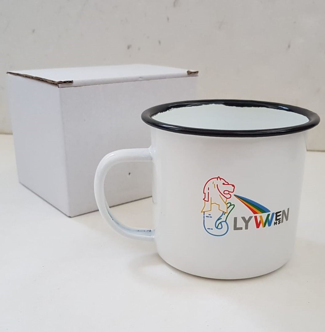 Exclusive Mug by Google, Active Lifestyle, Google Tin Cup, Google Tin Can with Handle, Curio