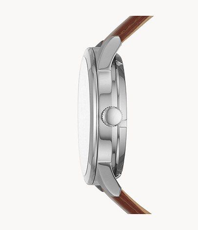 Fossil 48mm Flynn Automatic Brown Leather Men s Watch Bq 2386