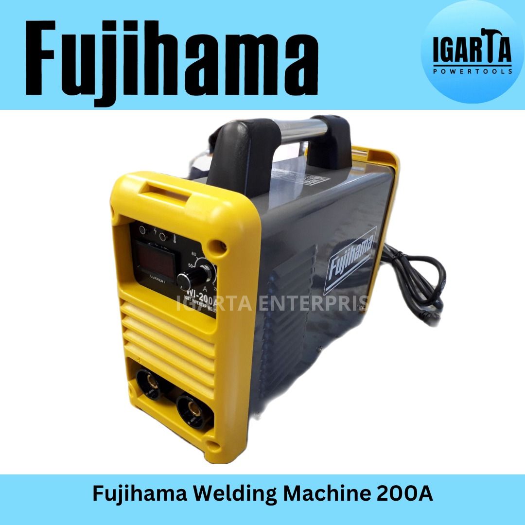 Fujihama Welding Machine Inverter 200a / 300a (Category: Construction Tools & Equipment) located in Quezon City. Submitted by igarta.enterprise (Listing ID 1235266686, Image 2). Description: Fujihama 300A Specification: Power Voltage : 1 phase AC 220V Frequency: 50/60 Rapid Input Current (A) : 58 No load Voltage (V) : 62 Output Current (A) : 20-300 Rated Input Voltage (V) : 30 Futy Cycle (%) : 80 No load loss (W) : 60 Efficieny: 85 Power Factor :