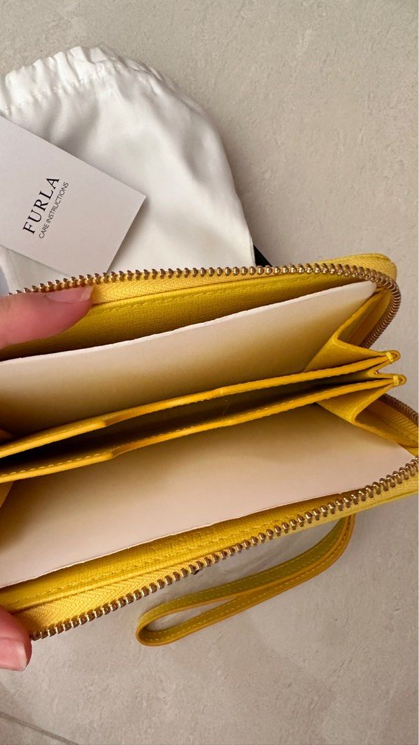 Furla yellow new arrivals wallet