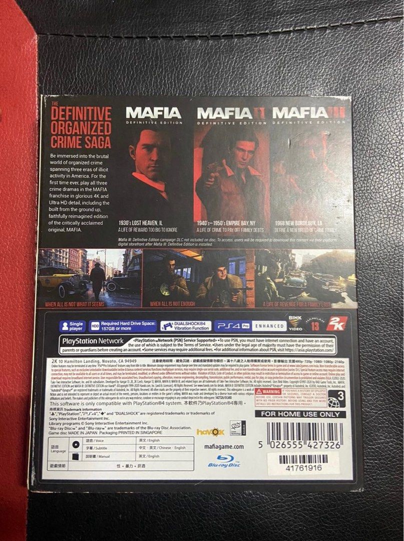 Buy Mafia Trilogy PS4