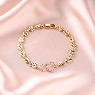 Gelang lv titanium / gelang titanum lv / bangle titanium lv / gelang  titanium wanita DM 6cm / gelang kulit LV titanium rose gold