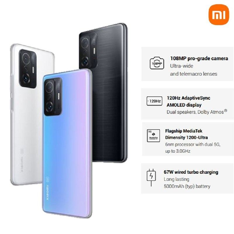 Xiaomi Mi 11T 5G Smartphone 8GB+256GB EU Version-108MP Camera 6nm