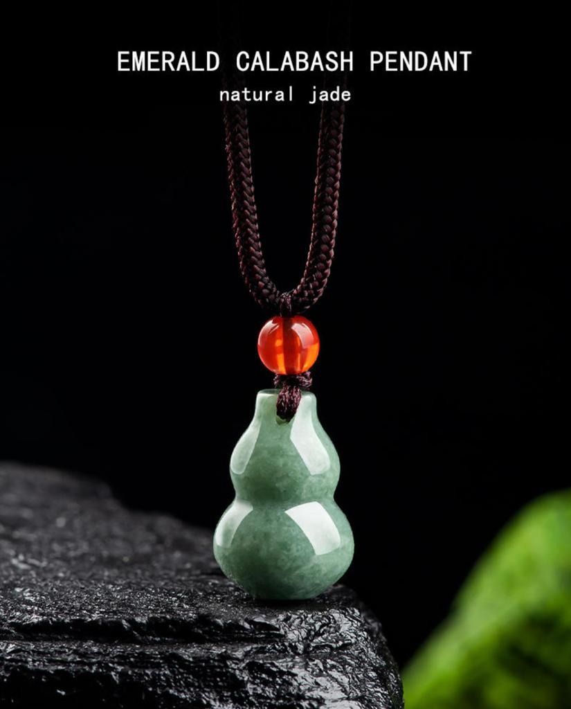 Genuine jade sales buddha necklace