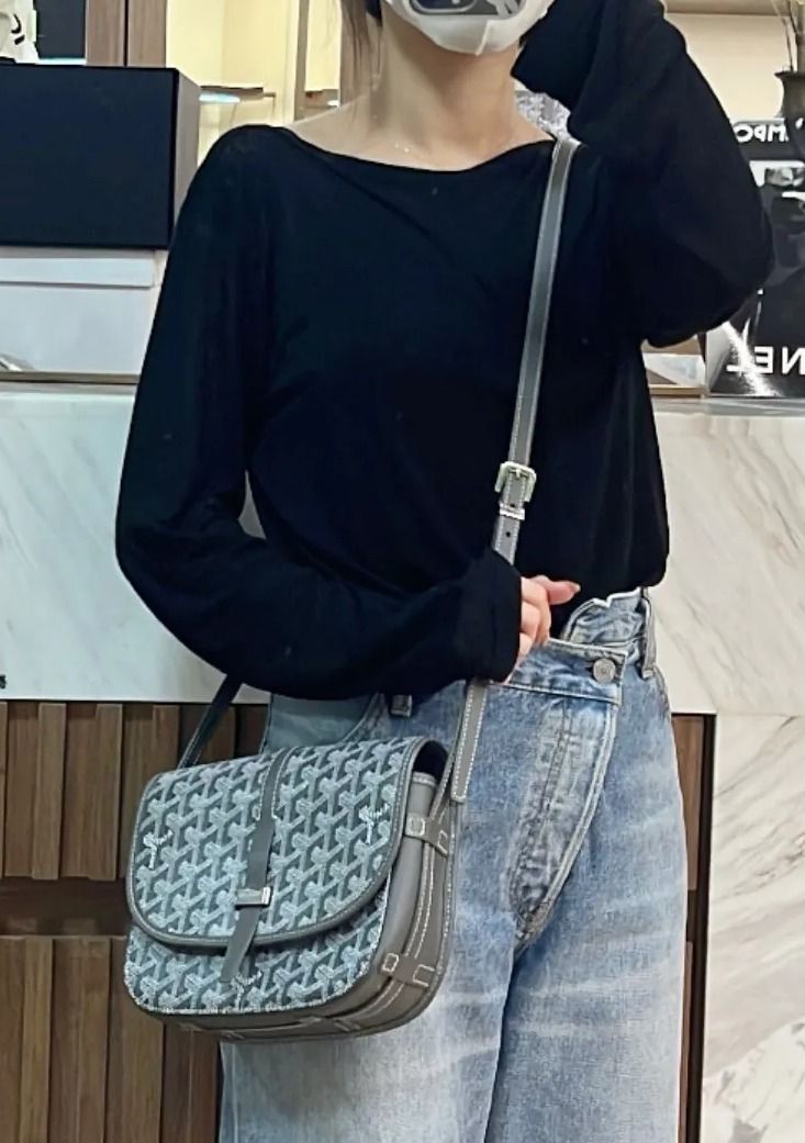 Goyard Belvedere PM Grey Sling Bag crossbody Bag, Luxury, Bags & Wallets on  Carousell