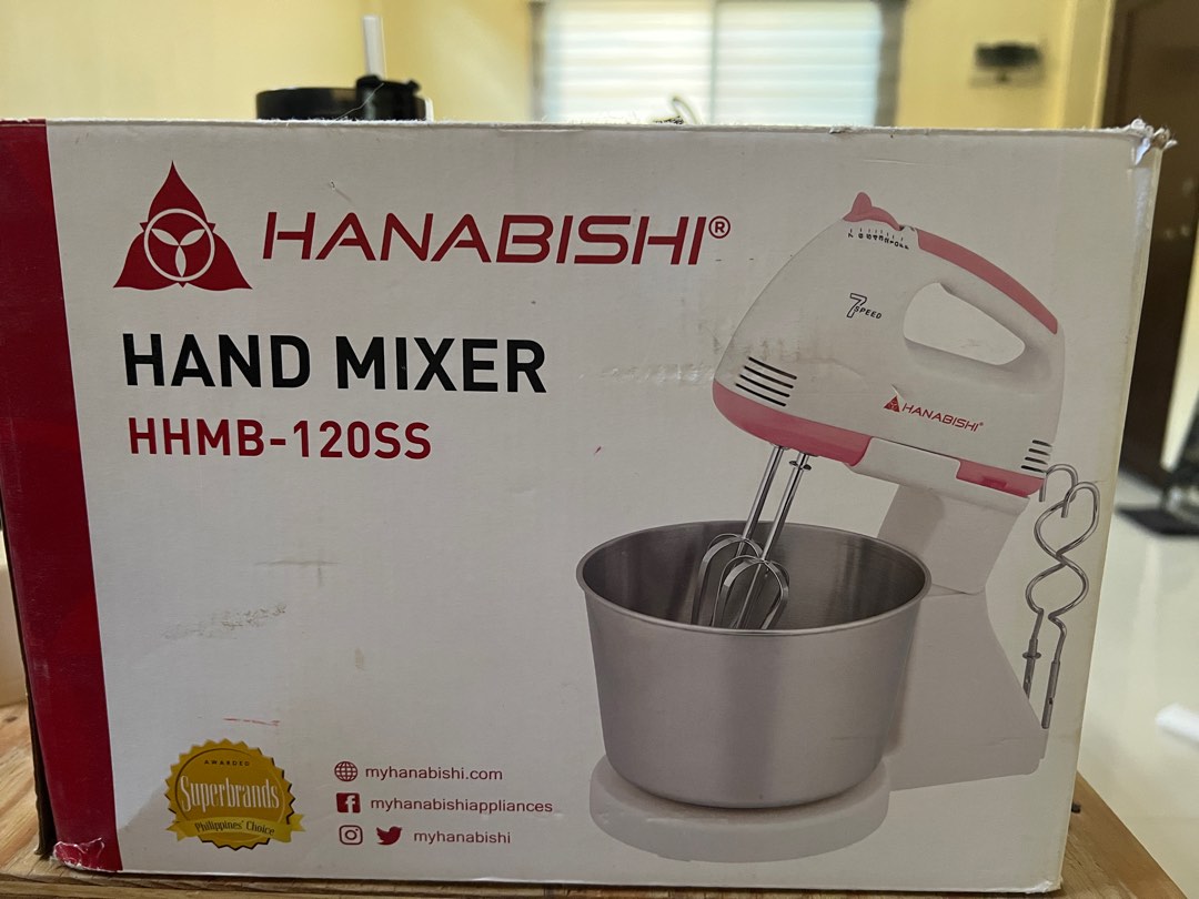 Hanabishi Hand Mixer, TV & Home Appliances, Kitchen Appliances, Hand