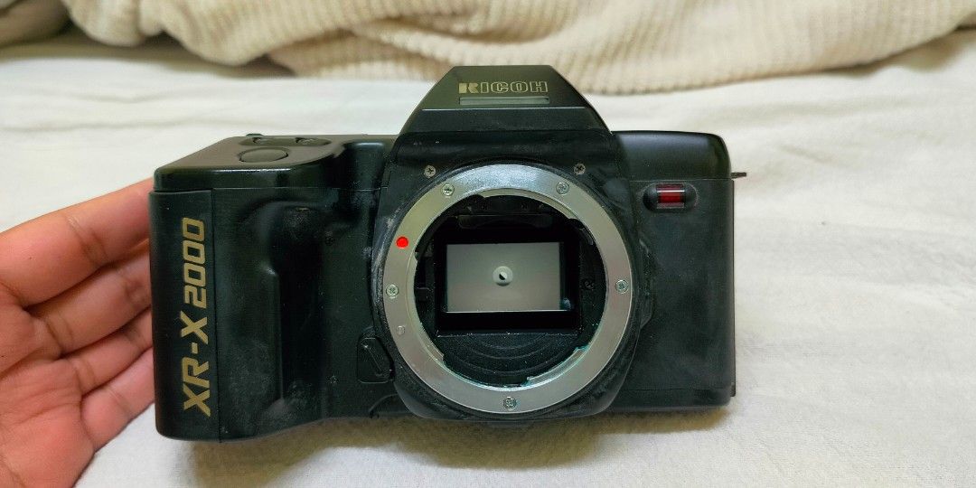 Ricoh film camera plus lens, flash, accessories on Carousell