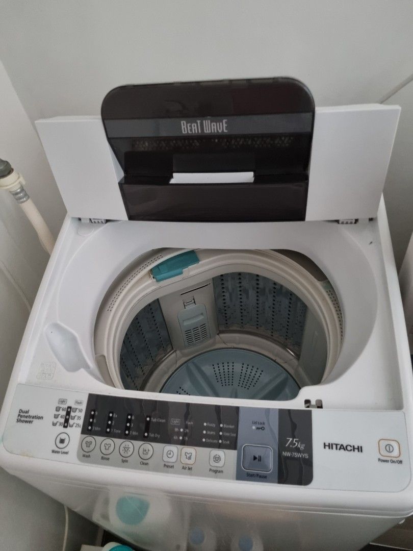 Hitachi Washer 7.5kg, TV & Home Appliances, Washing Machines and Dryers
