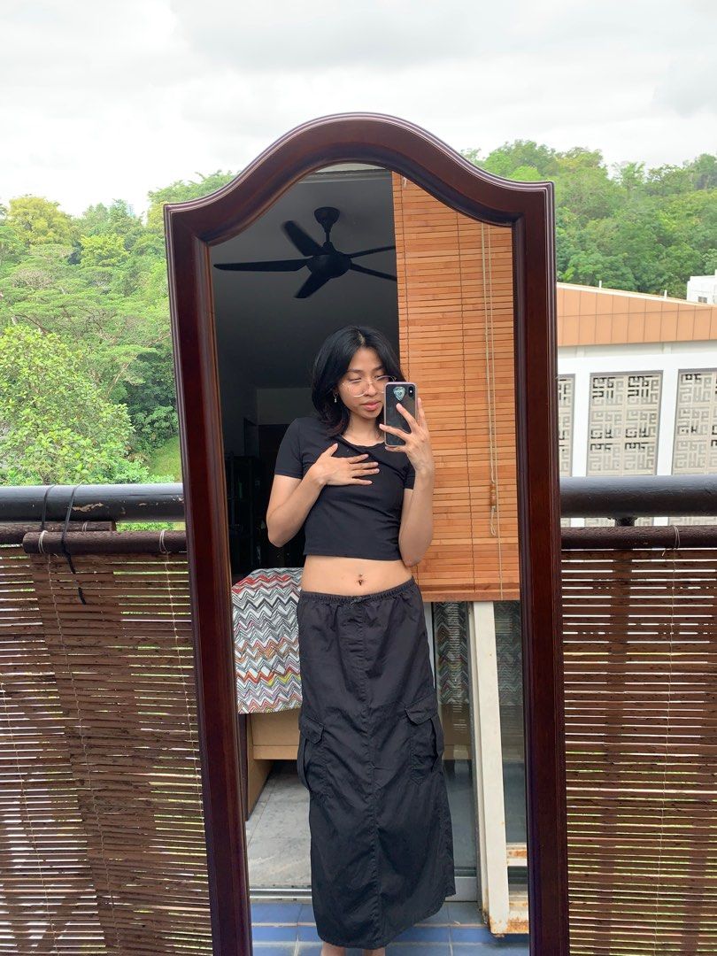 H M Cargos Parachute Skirt