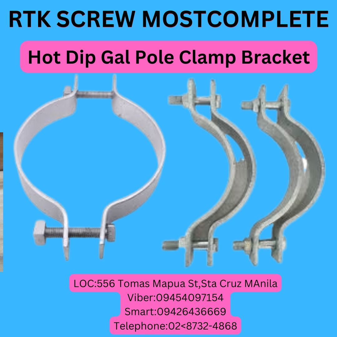 Hot Dip Gal Pole Clamp Bracket, Commercial & Industrial, Construction