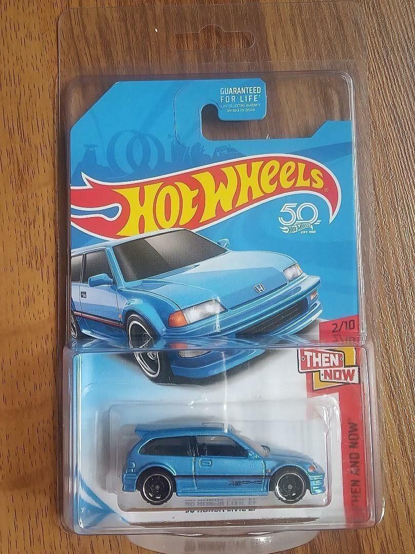 Hot Wheels 2017 Then and Now '90 Honda Civic EF Light Blue KMart Exclusive, Hobbies & Toys