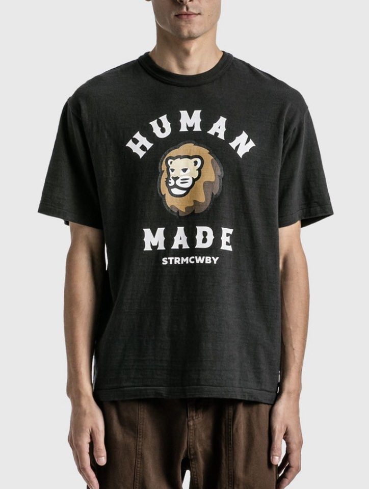 Human made x HBX lion tee (black) XL, 男裝, 上身及套裝, T