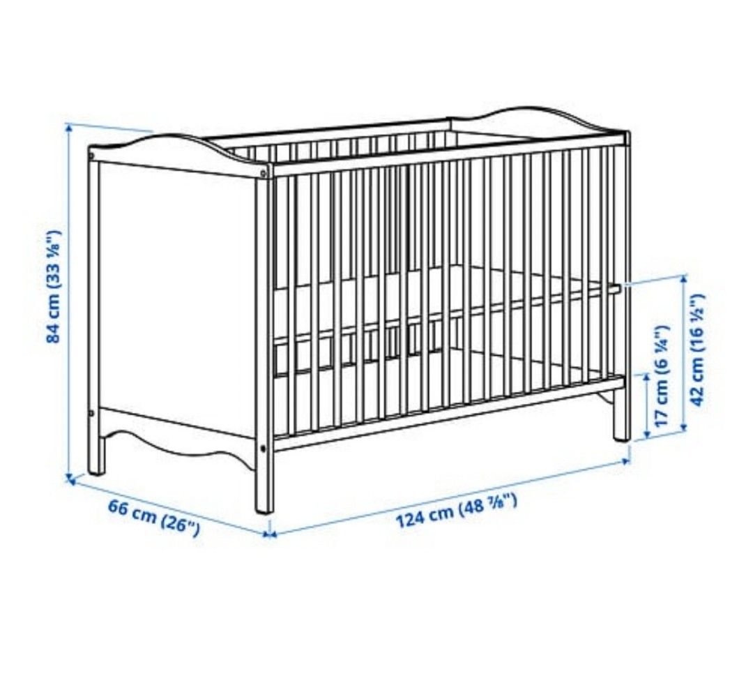 Ikea crib with free matress and free bumper on Carousell