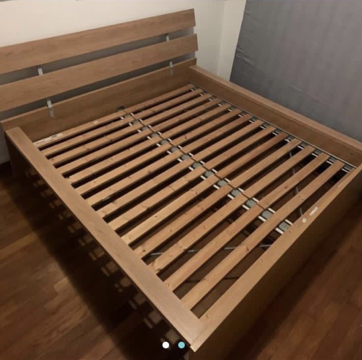 [DiscountedDelivery] IKEA HOPEN Bed Frame + IKEA Mattress (180cm x