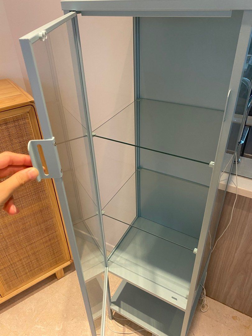 Ikea Rudsta glass door shelf, Furniture & Home Living