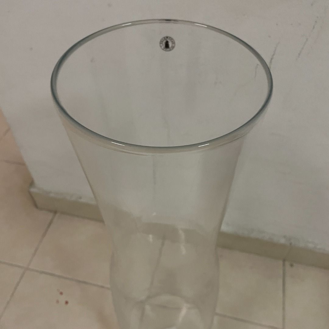 IKEA TALL GLASS VASE, Furniture & Home Living, Home Decor, Vases