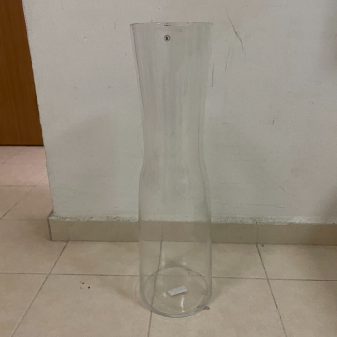 IKEA TALL GLASS VASE, Furniture & Home Living, Home Decor, Vases