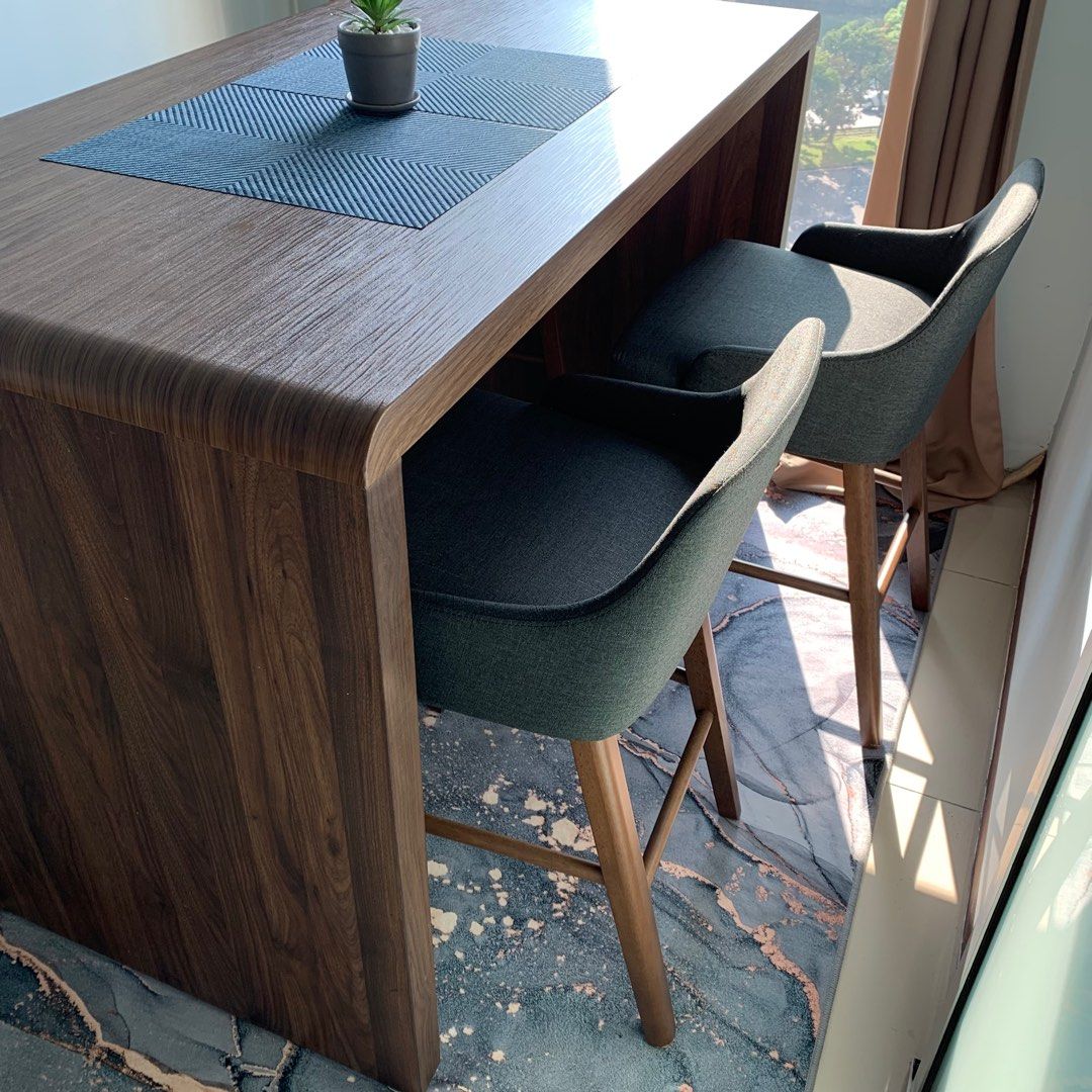 Coffee table Island Set Table With Chair (1+4), Furniture & Home Living